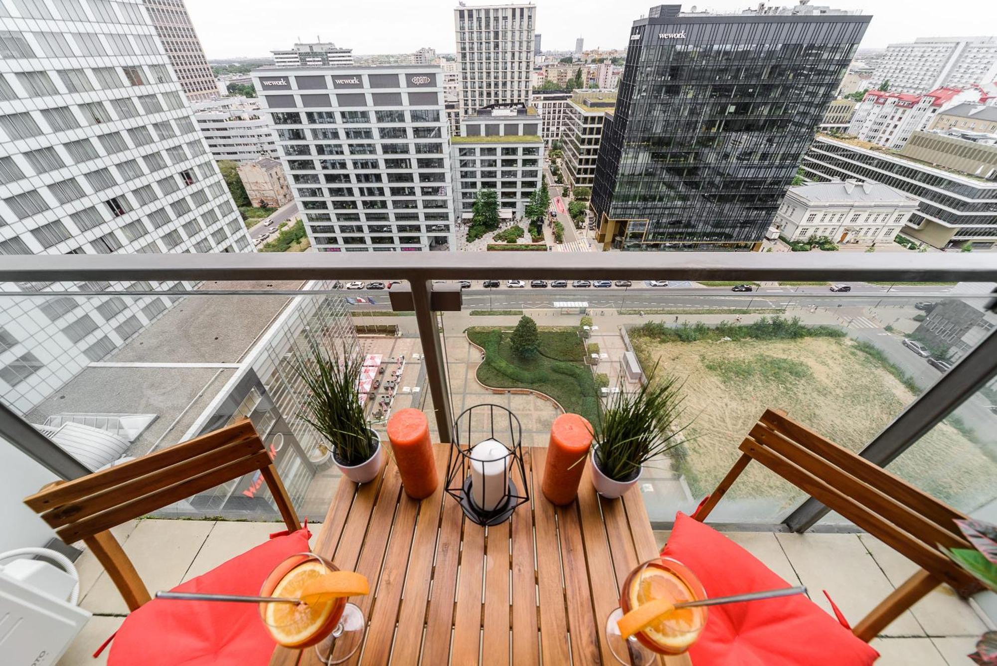 Lumina Apart With Balcony Platinum Tower Varsovia Exterior foto
